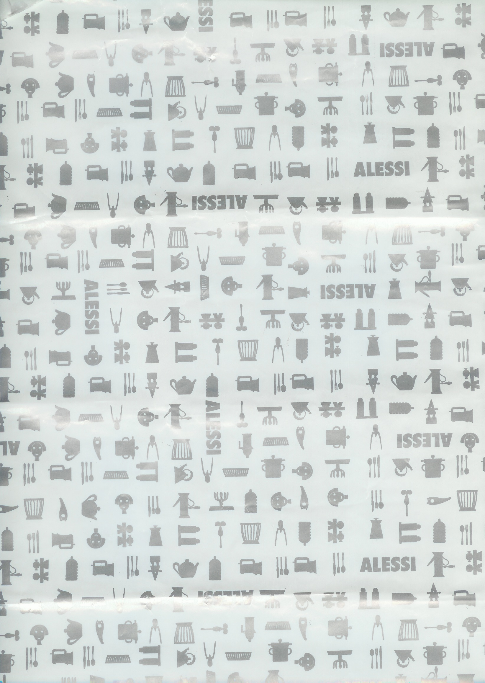 Alessi — wrapping paper pattern design